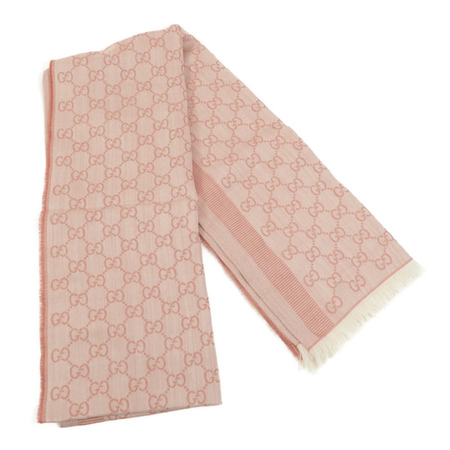 GUCCI 羊毛/絲質Scarf 70X195cm圍巾-2