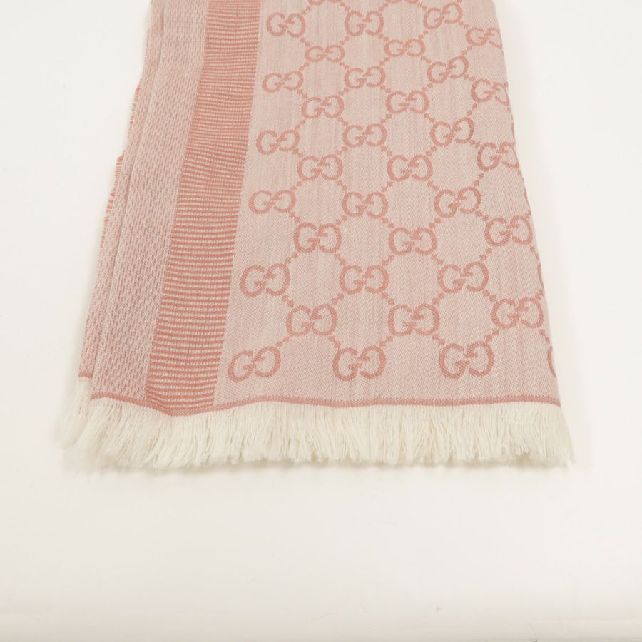 GUCCI 羊毛/絲質Scarf 70X195cm圍巾-3