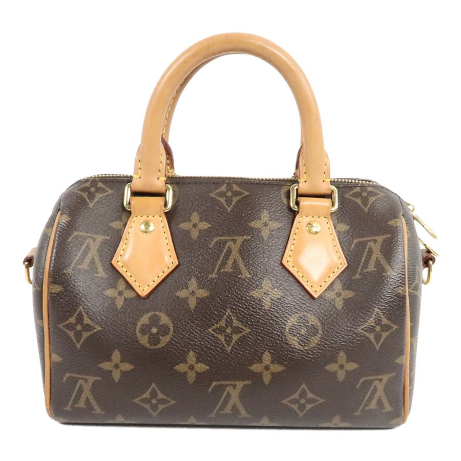 LOUIS VUITTON Monogram Speedy Bandouliere 20金扣手挽肩背兩用袋-1