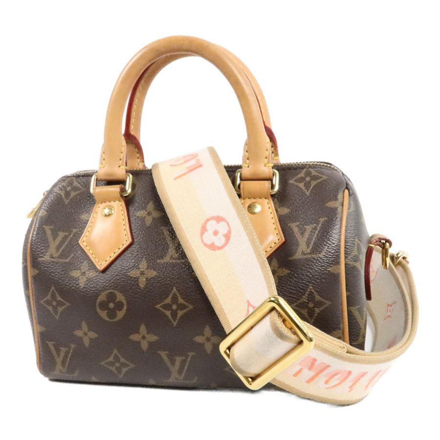 LOUIS VUITTON Monogram Speedy Bandouliere 20金扣手挽肩背兩用袋-2