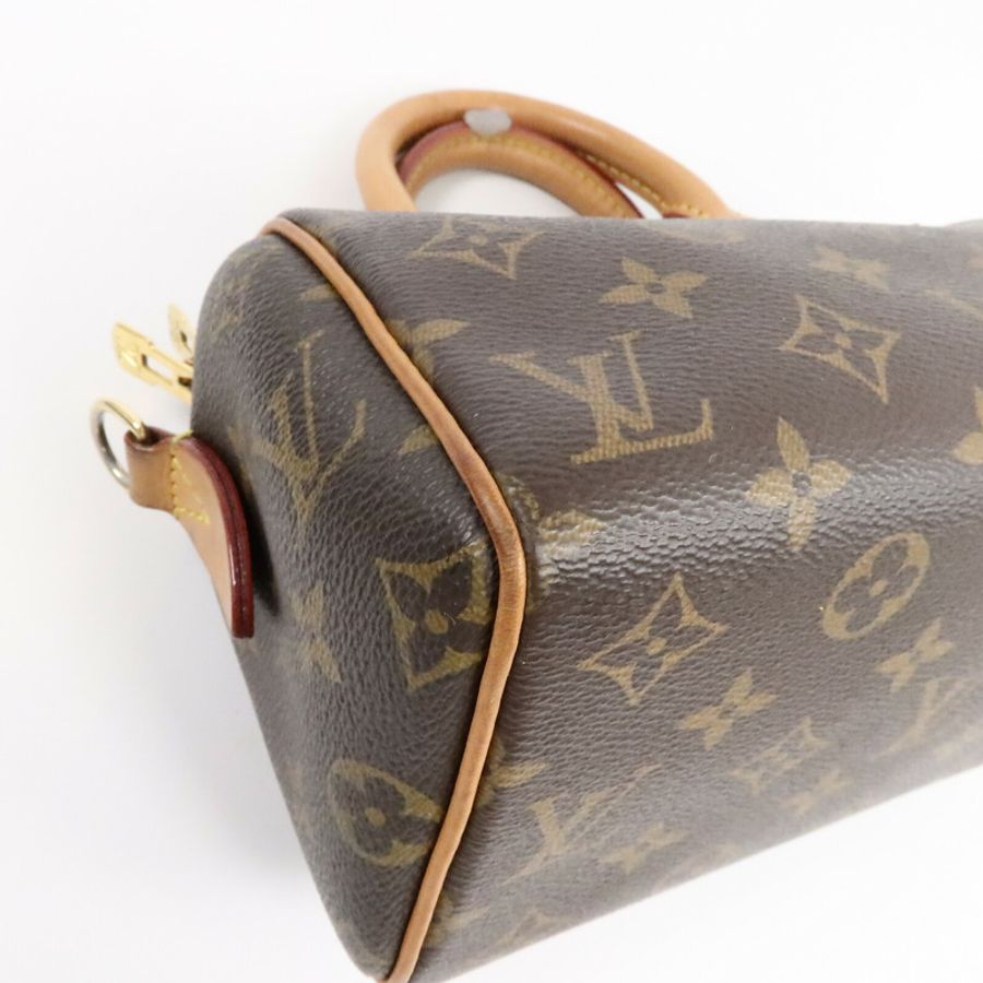 LOUIS VUITTON Monogram Speedy Bandouliere 20金扣手挽肩背兩用袋-9