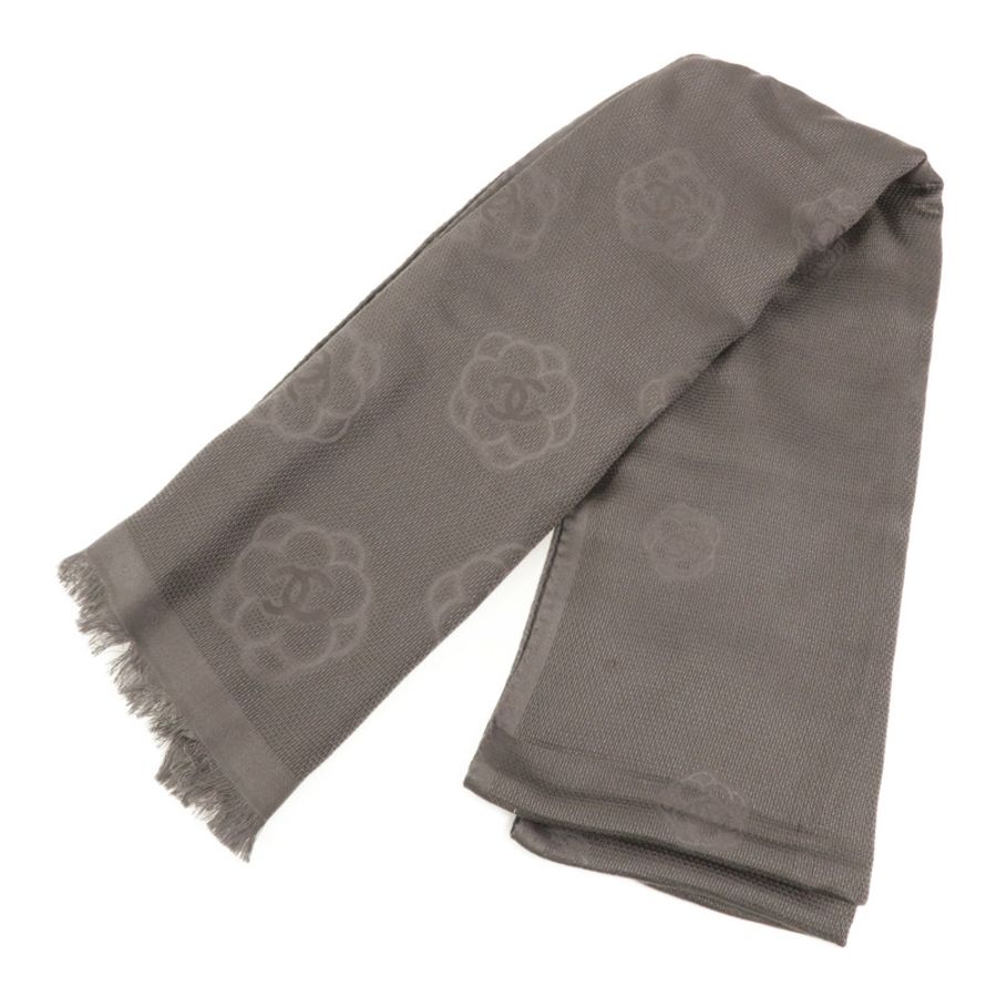 CHANEL 羊絨/絲質Scarf 200x70圍巾-2