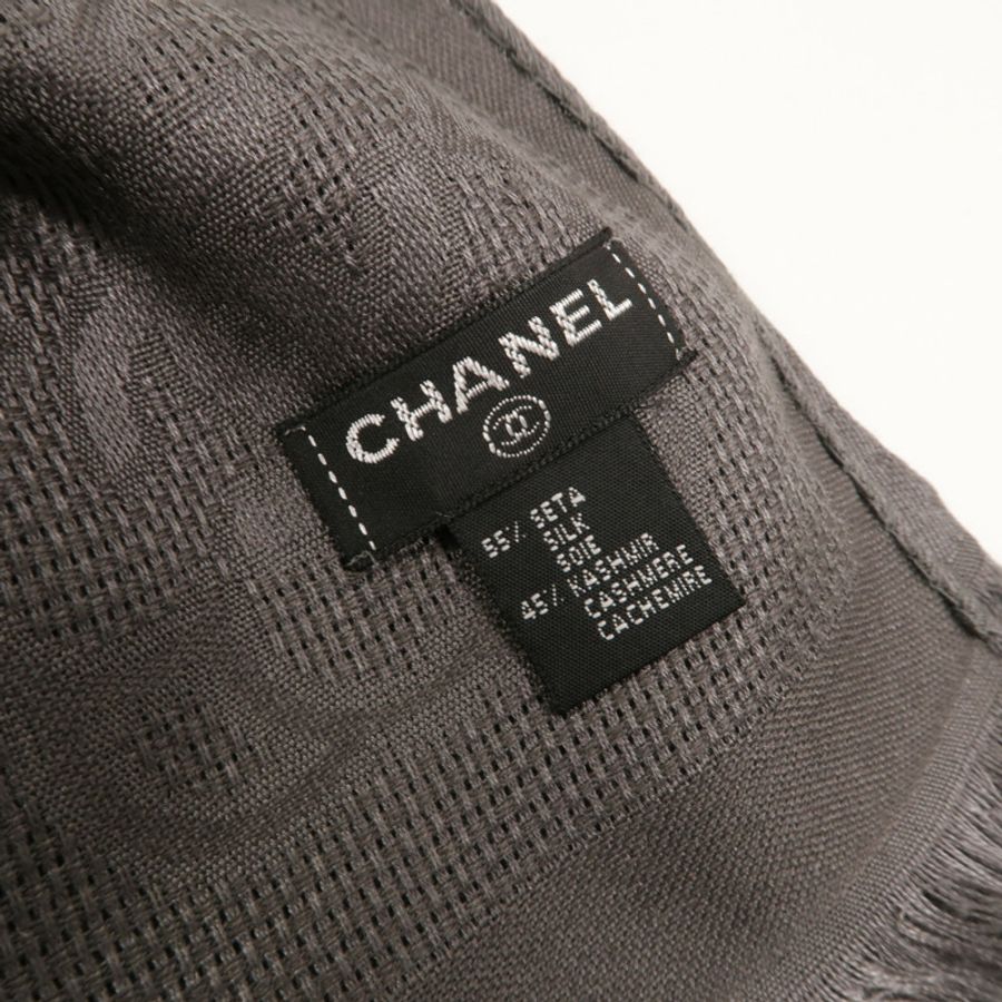 CHANEL 羊絨/絲質Scarf 200x70圍巾-5