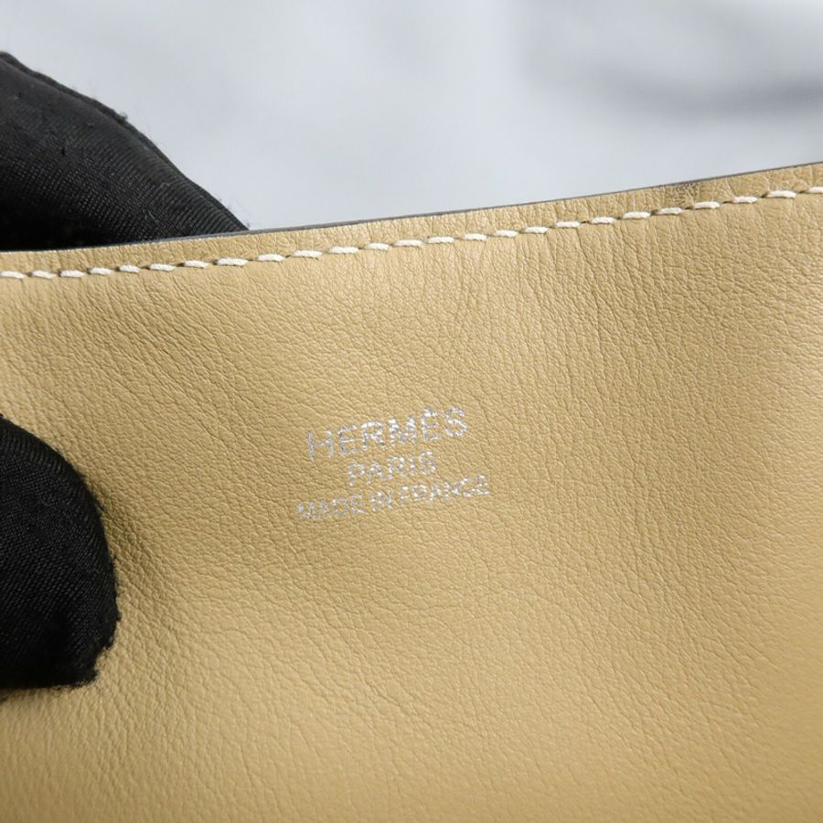 HERMES Swift皮革Double Sens 28肩背袋/手挽袋Gris Pantin/Poussier-5
