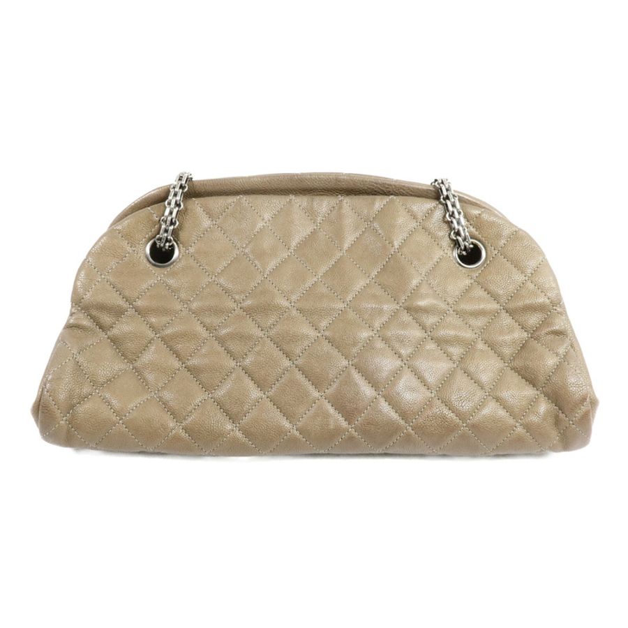 CHANEL 牛皮皮革Just Mademoiselle Bowling Bag鏈帶肩背袋-1
