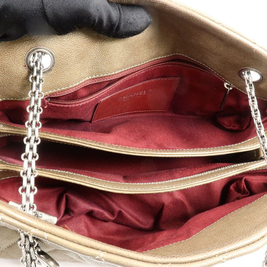CHANEL 牛皮皮革Just Mademoiselle Bowling Bag鏈帶肩背袋-4