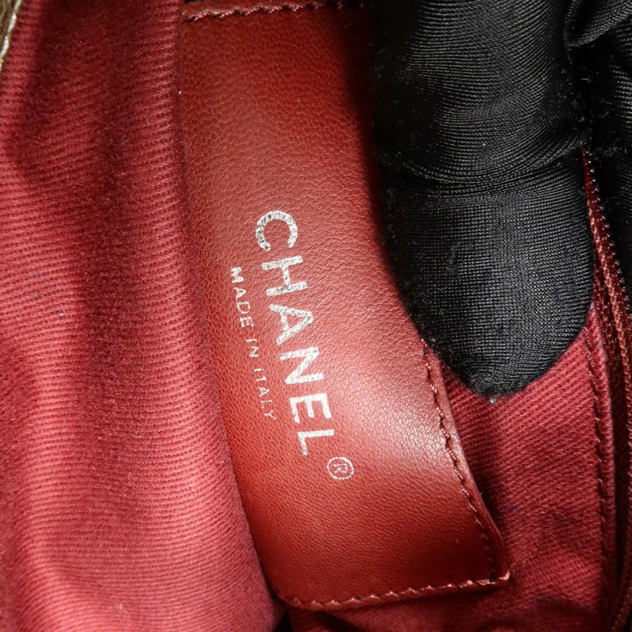 CHANEL 牛皮皮革Just Mademoiselle Bowling Bag鏈帶肩背袋-5