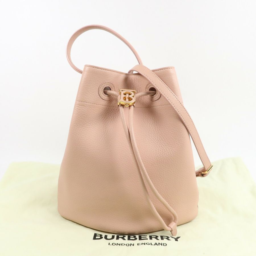 BURBERRY 牛皮皮革Drawstring Bucket Bag手挽肩背兩用袋-9
