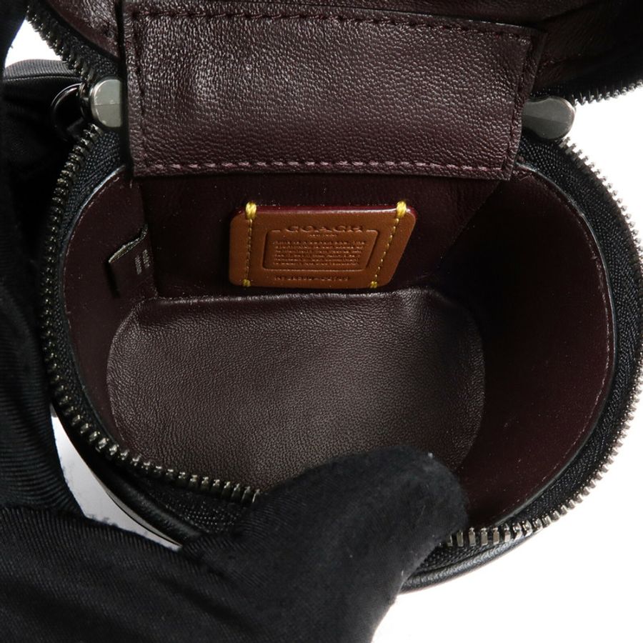 COACH 牛皮皮革Mini Trail 12手挽肩背兩用袋-4