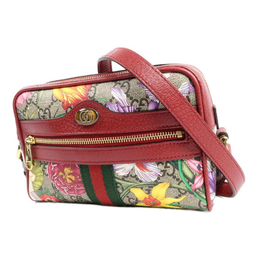 GUCCI 塗層帆布Ophidia GG Supreme Floral肩背袋-2
