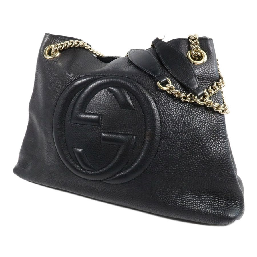 GUCCI 牛皮皮革Chain Shoulder Bag鏈帶肩背袋-2