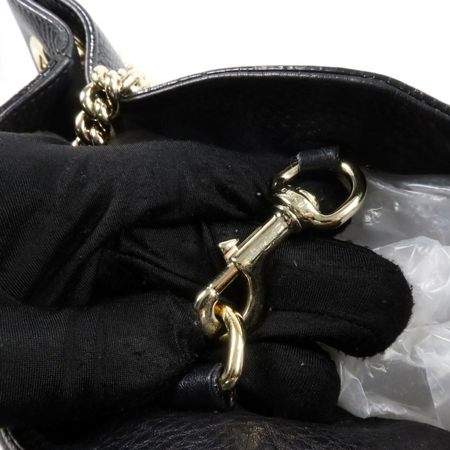 GUCCI 牛皮皮革Chain Shoulder Bag鏈帶肩背袋-6