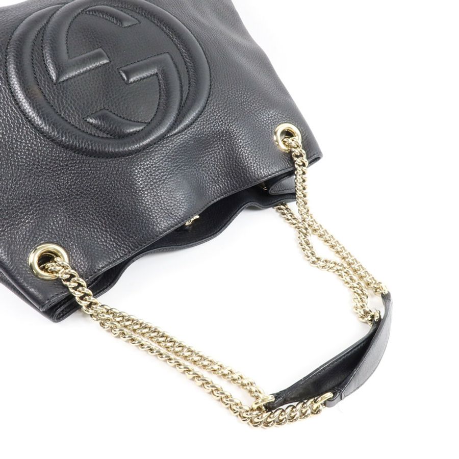 GUCCI 牛皮皮革Chain Shoulder Bag鏈帶肩背袋-8