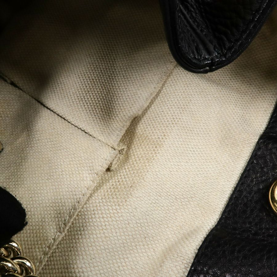 GUCCI 牛皮皮革Chain Shoulder Bag鏈帶肩背袋-14