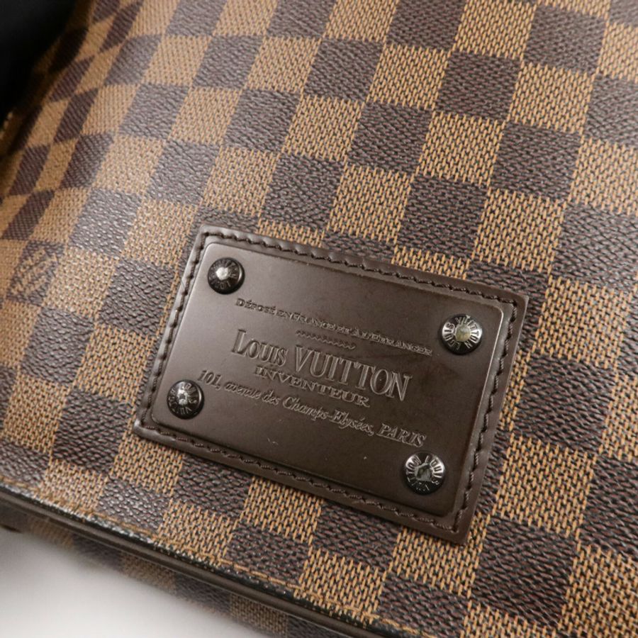 LOUIS VUITTON Damier Brooklyn MM肩背袋-6