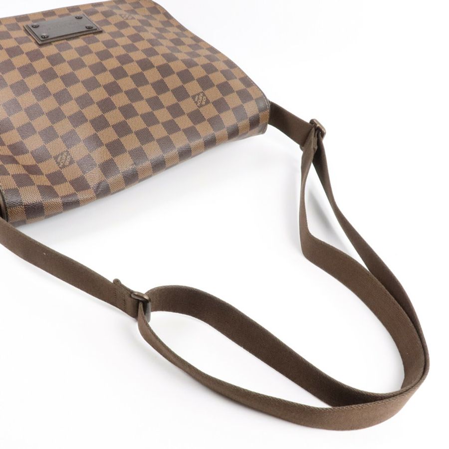 LOUIS VUITTON Damier Brooklyn MM肩背袋-8