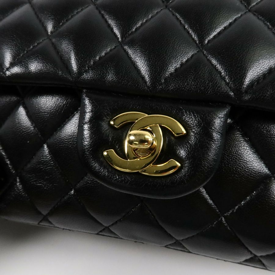CHANEL 羊皮皮革Classic 25鏈帶肩背袋-6