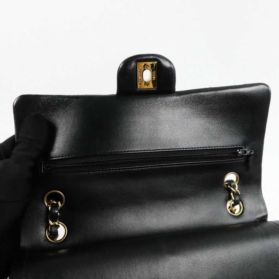 CHANEL 羊皮皮革Classic 25鏈帶肩背袋-14