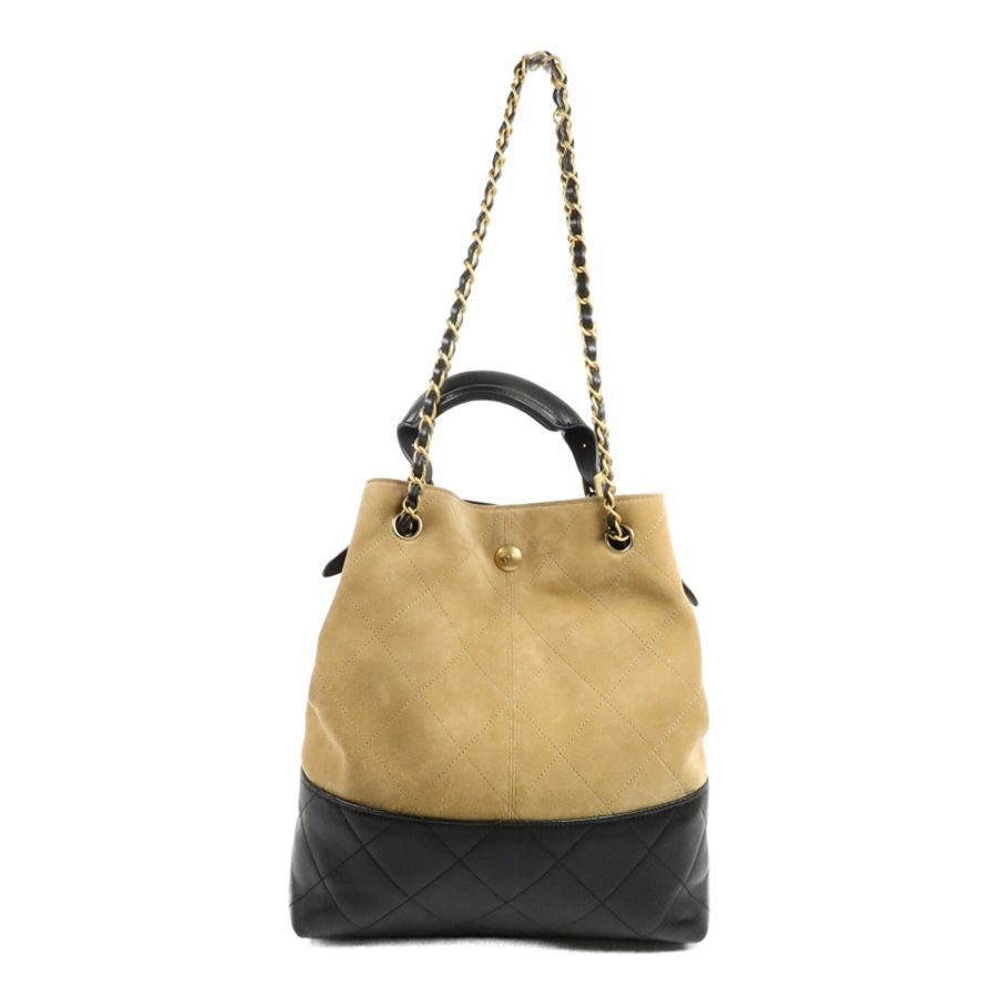 CHANEL 麂皮皮革25A Suede Hobo手挽肩背兩用袋-1