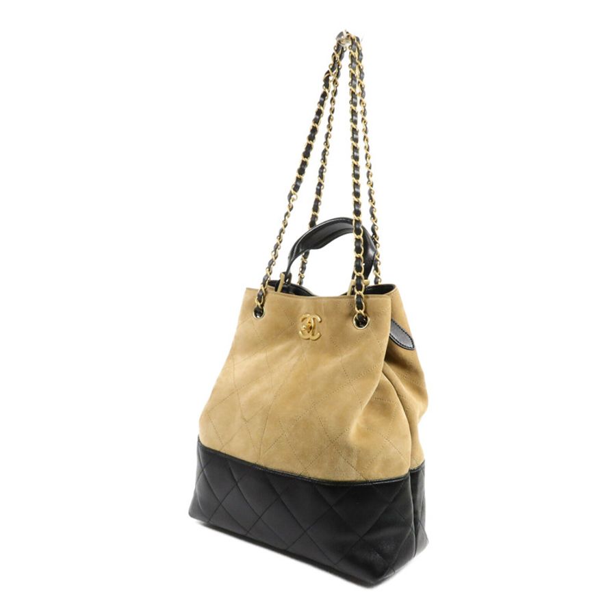 CHANEL 麂皮皮革25A Suede Hobo手挽肩背兩用袋-2