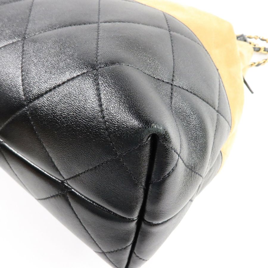CHANEL 麂皮皮革25A Suede Hobo手挽肩背兩用袋-10