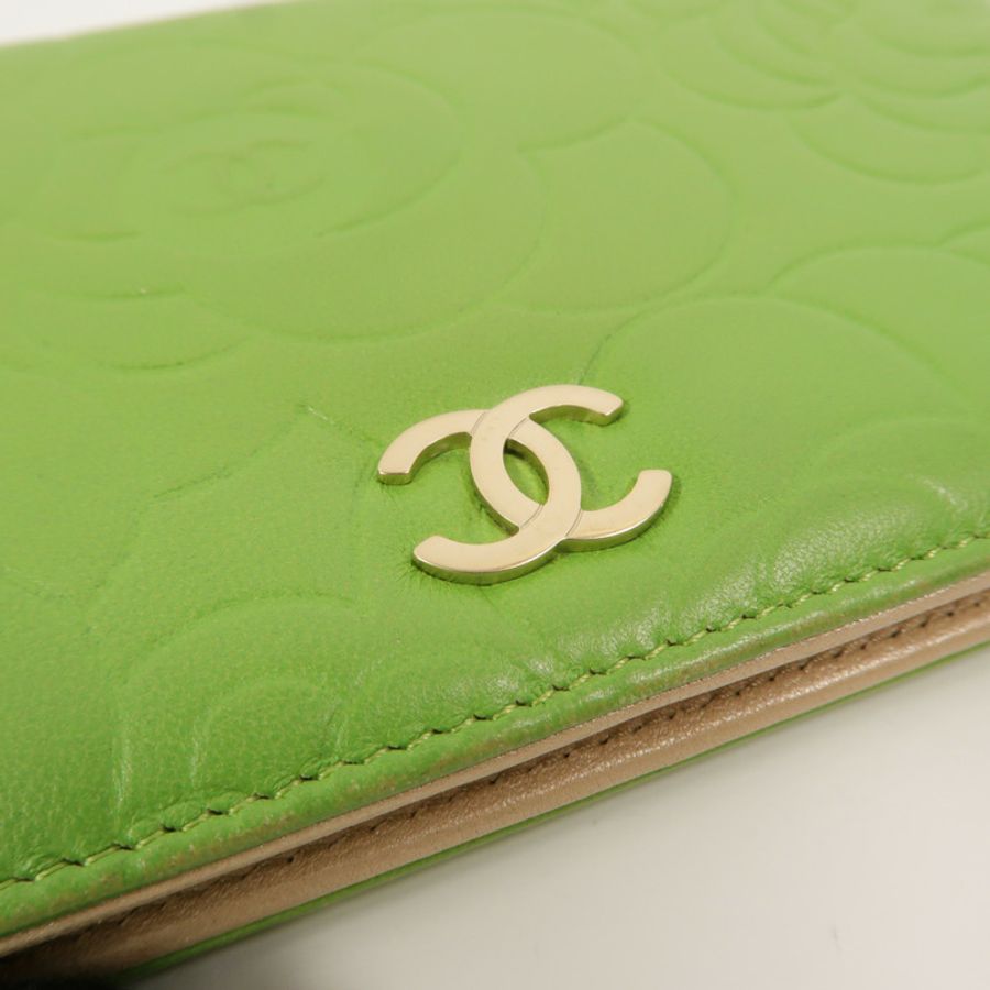 CHANEL 羊皮皮革Long Wallet長錢包-9