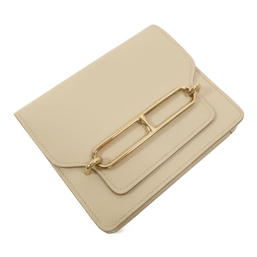 HERMES Evercolor皮革Roulis Slim手拿包Beton-4