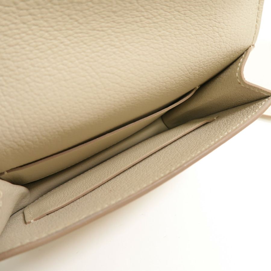 HERMES Evercolor皮革Roulis Slim手拿包Beton-6