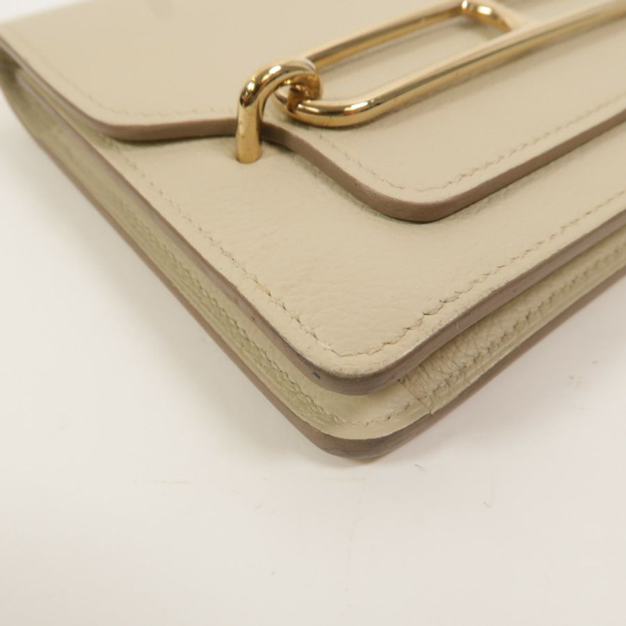 HERMES Evercolor皮革Roulis Slim手拿包Beton-12