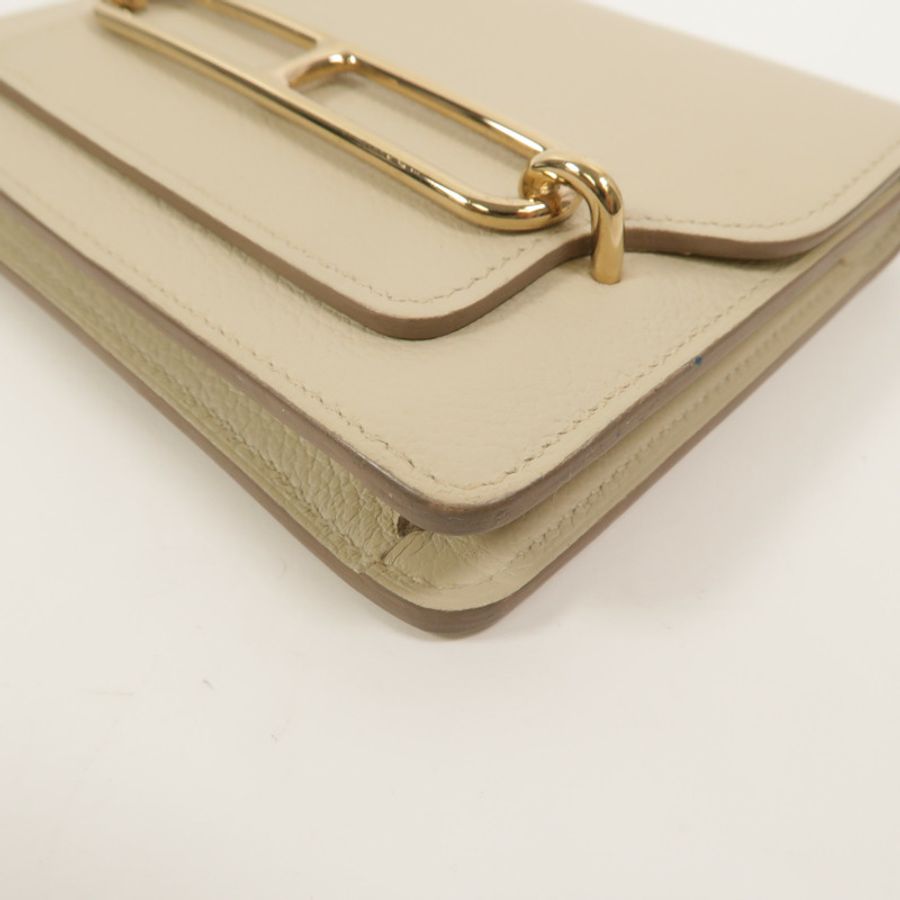 HERMES Evercolor皮革Roulis Slim手拿包Beton-13