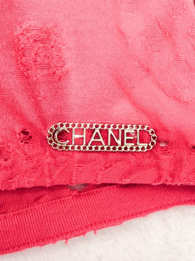 CHANEL鏤空短袖上衣 有備用包-2