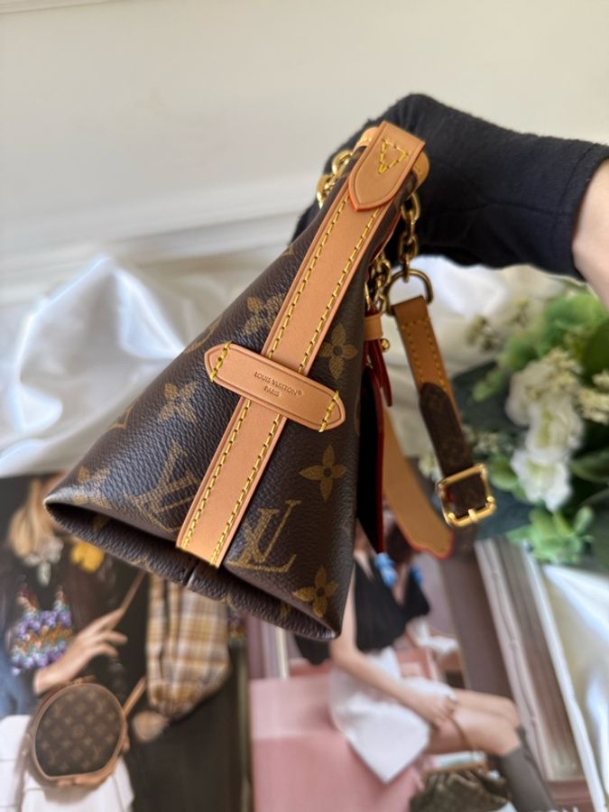 CarryAll BB Monogram 塗層帆布迷你二用鍊包 M13014-1