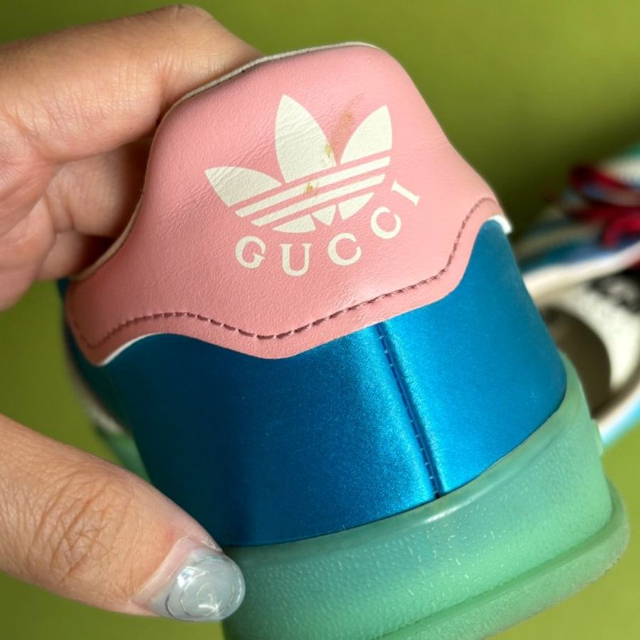 :: adidas x Gucci:: 聯名款 藍綠粉拼紅色鞋帶 多色球鞋 23.5號-11