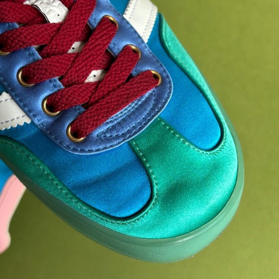 :: adidas x Gucci:: 聯名款 藍綠粉拼紅色鞋帶 多色球鞋 23.5號-19