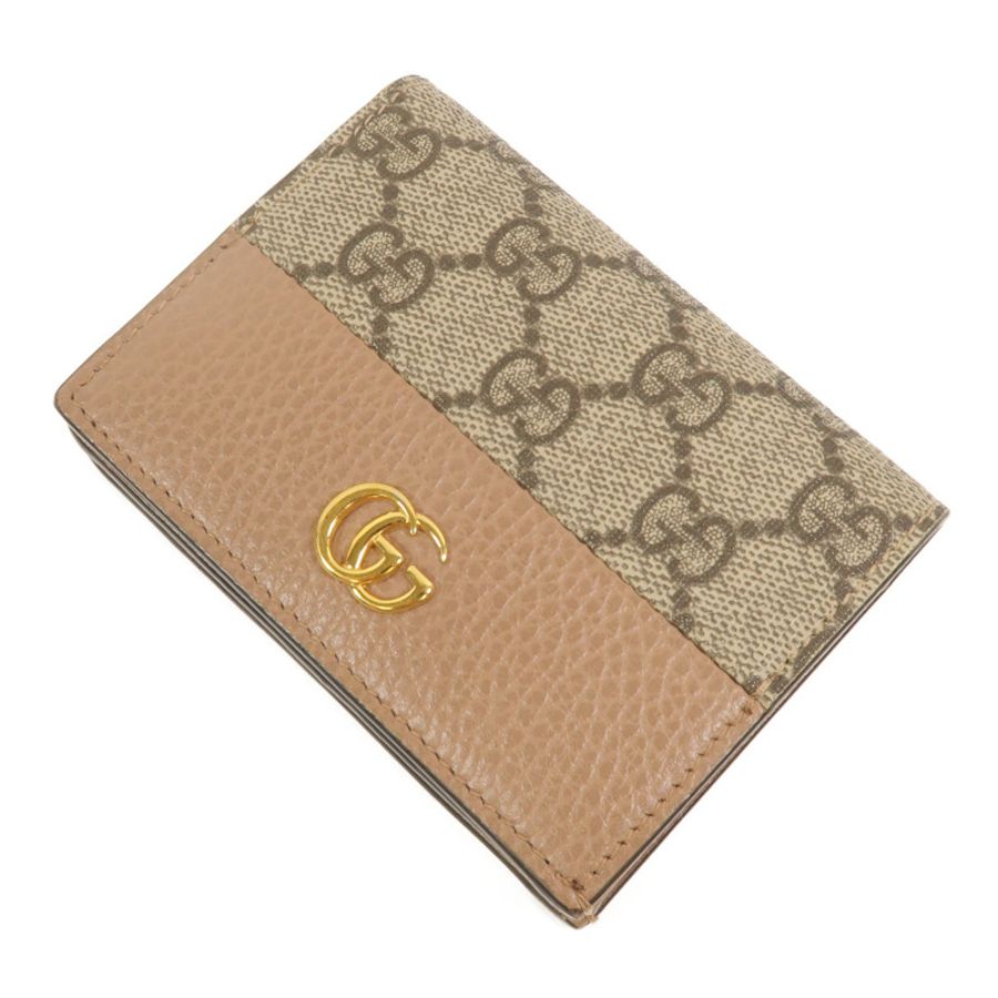 GUCCI 塗層帆布GG Marmont Wallet錢包-4