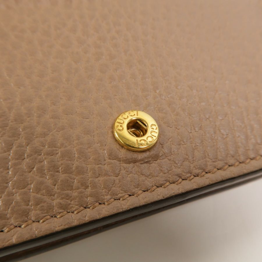 GUCCI 塗層帆布GG Marmont Wallet錢包-15