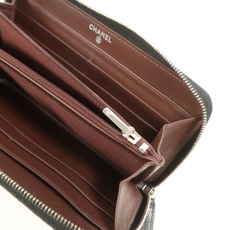CHANEL 牛皮皮革Classic Zipped Long Wallet長錢包-6