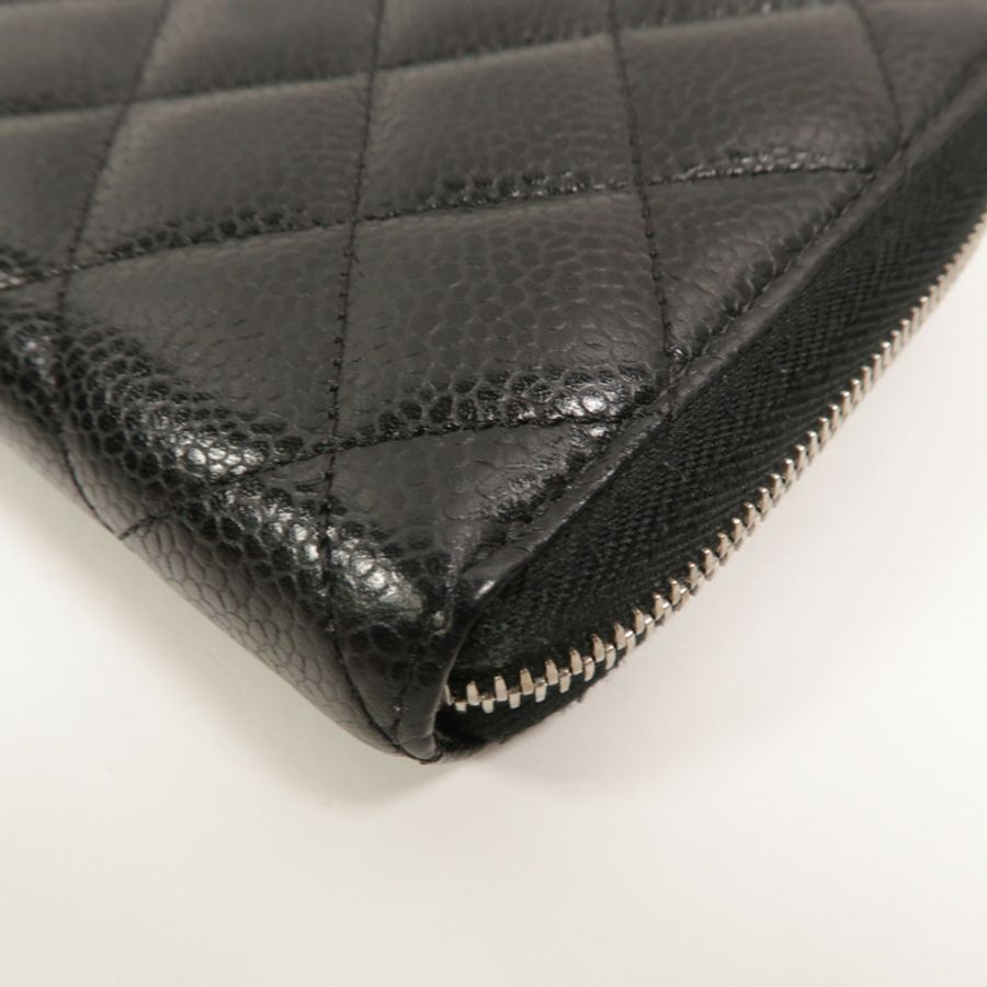 CHANEL 牛皮皮革Classic Zipped Long Wallet長錢包-13