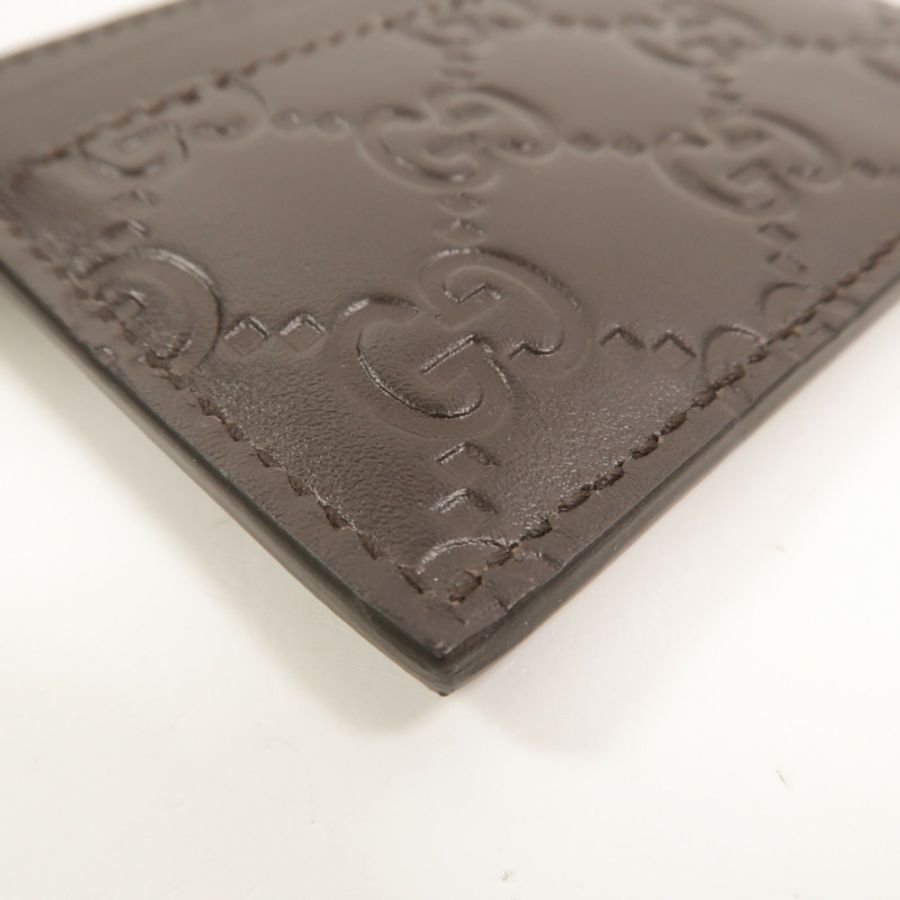 GUCCI 牛皮皮革Signature Card Case卡片套-10