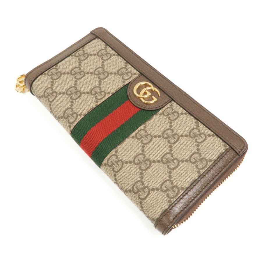 GUCCI 塗層帆布Zipper Long Wallet長錢包-4