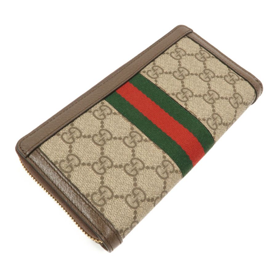 GUCCI 塗層帆布Zipper Long Wallet長錢包-5
