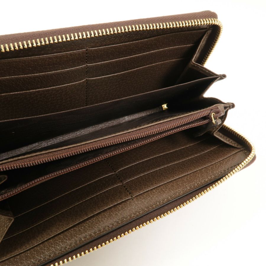GUCCI 塗層帆布Zipper Long Wallet長錢包-6