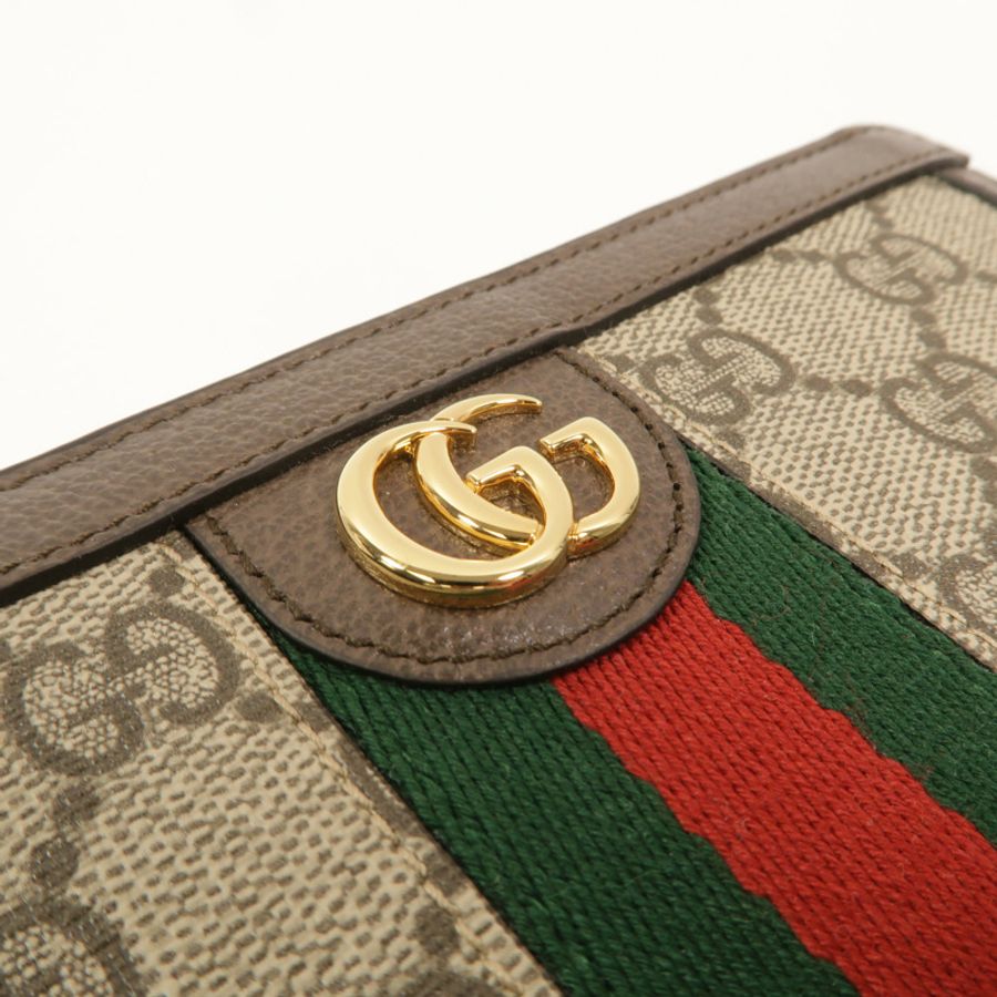 GUCCI 塗層帆布Zipper Long Wallet長錢包-9
