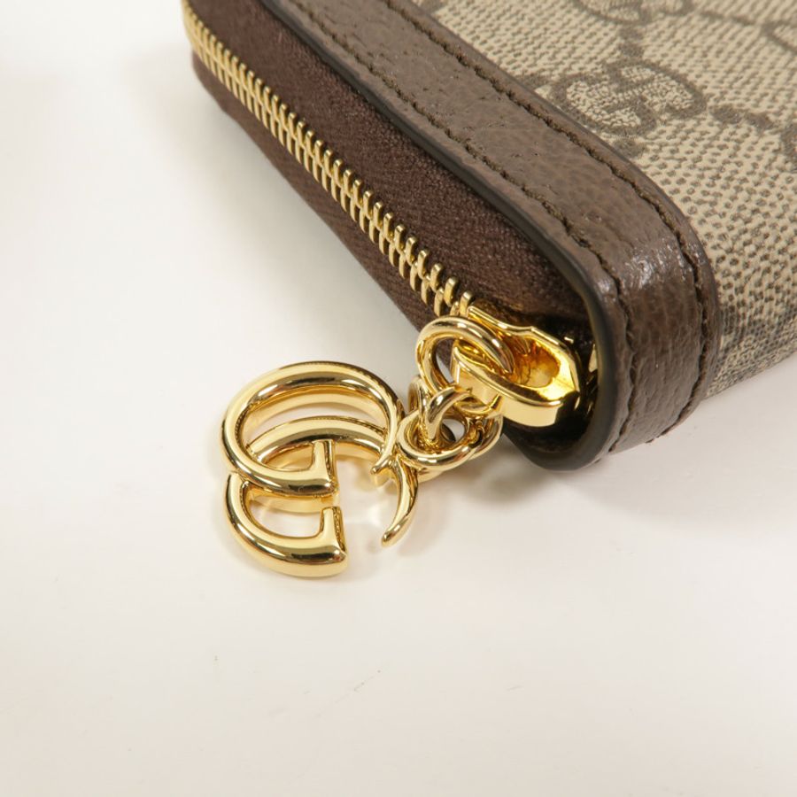 GUCCI 塗層帆布Zipper Long Wallet長錢包-11