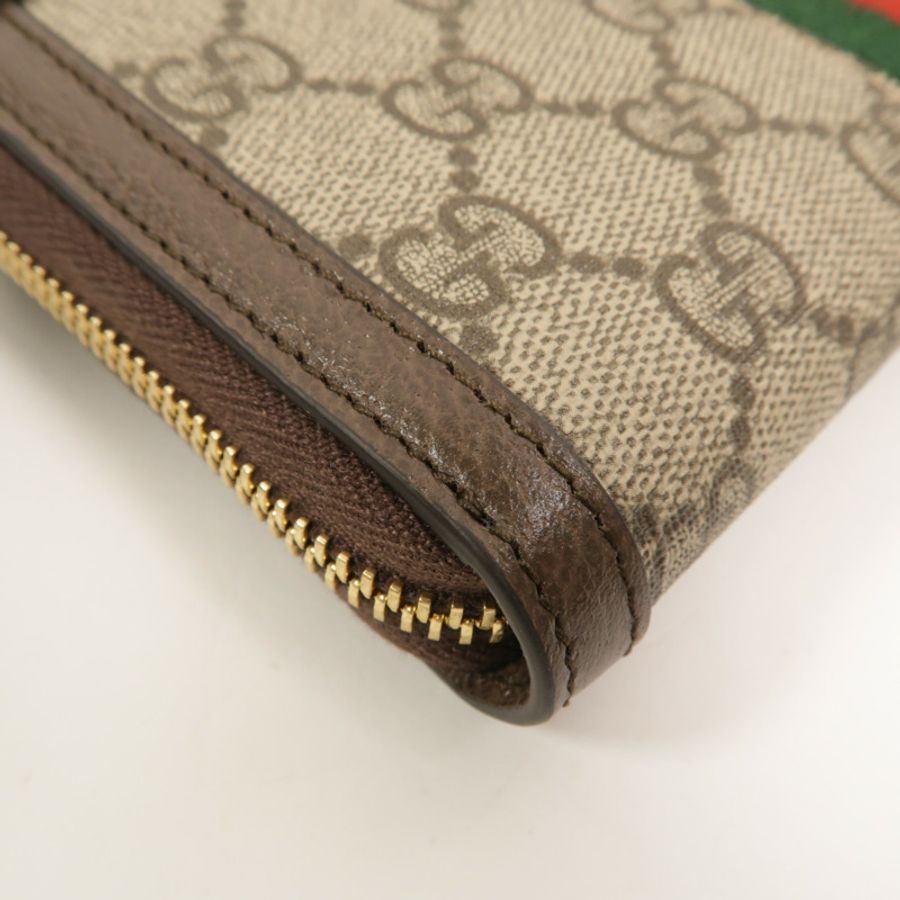 GUCCI 塗層帆布Zipper Long Wallet長錢包-14