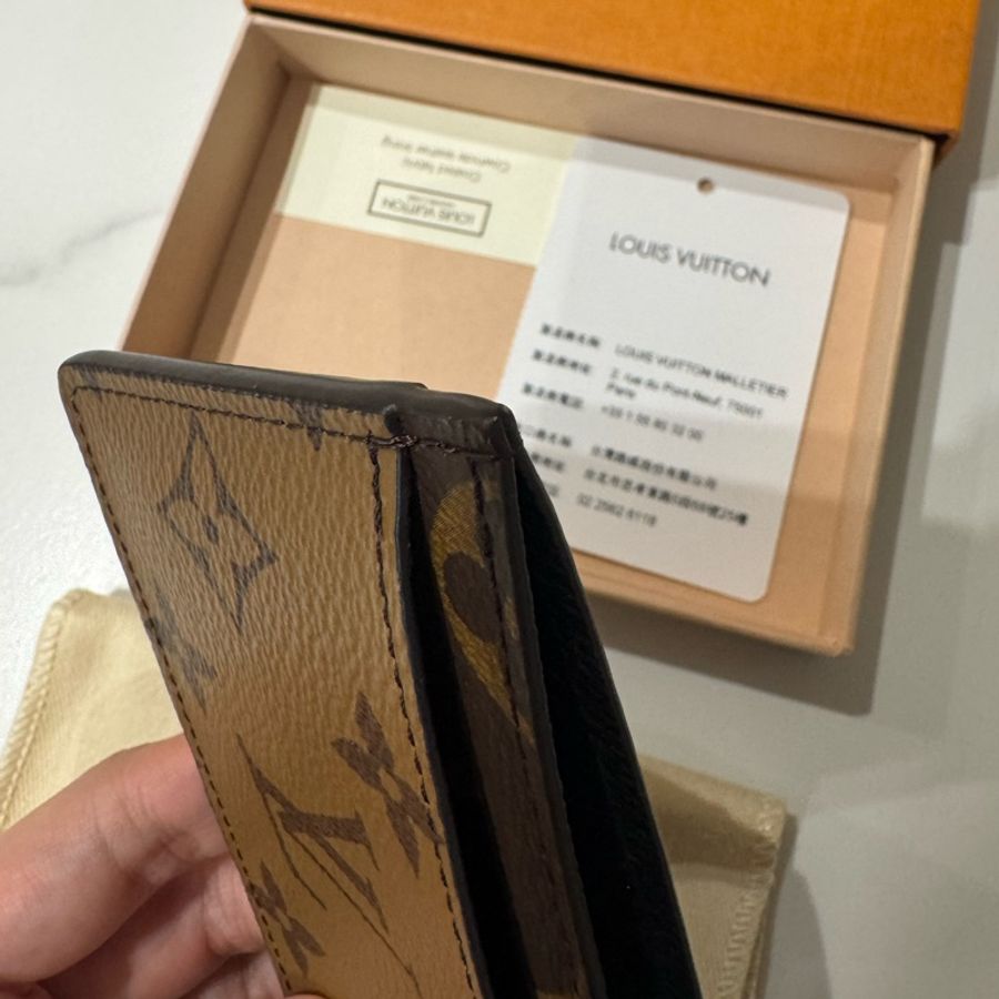 LV 經典老花雙色卡夾-3