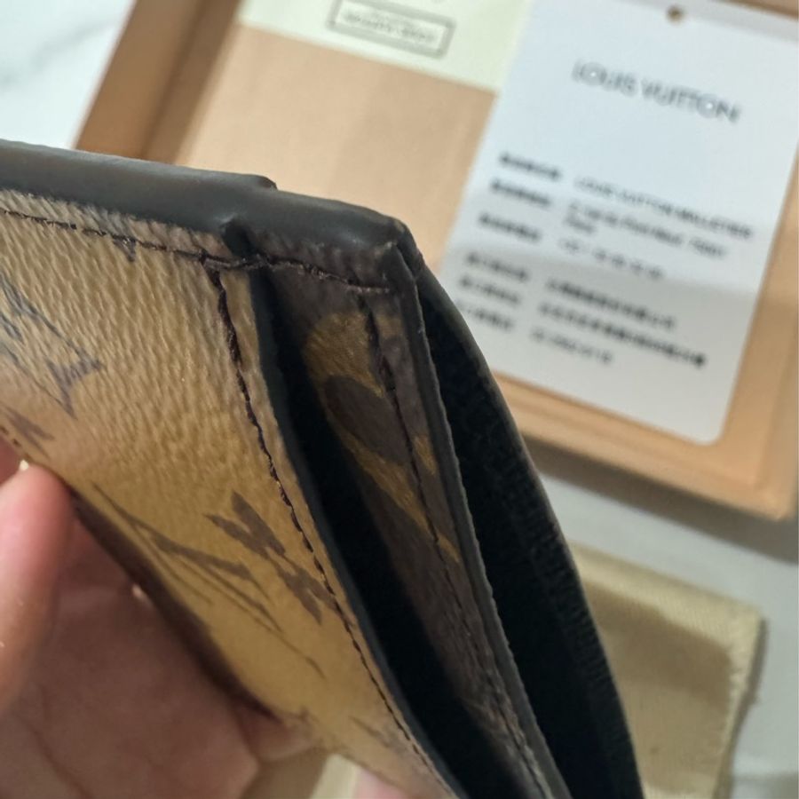 LV 經典老花雙色卡夾-8