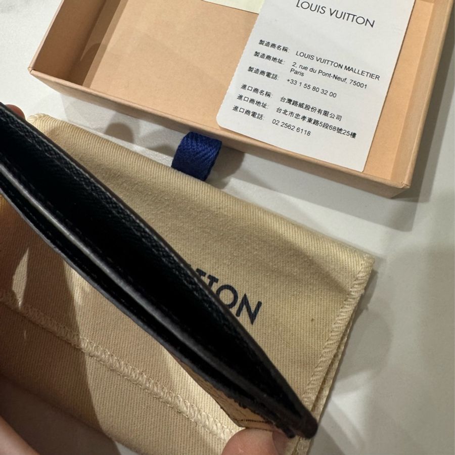 LV 經典老花雙色卡夾-13