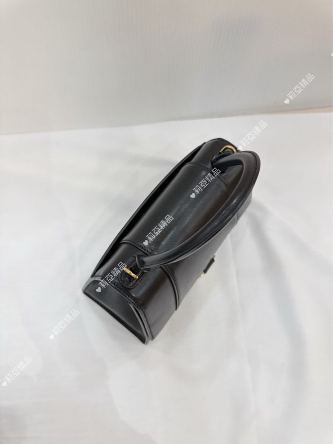 莉亞精品♡ Balenciaga 沙漏包 S號 黑金色 二手美包-6