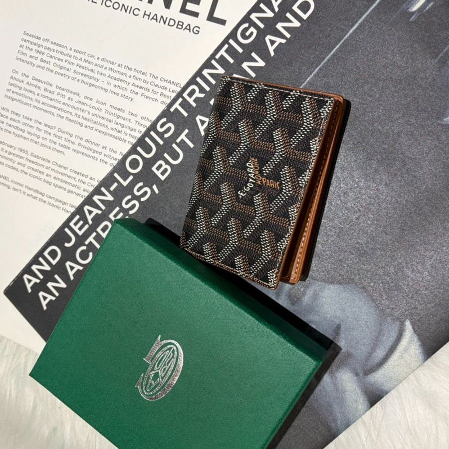 GOYARD Malesherbes卡片包/黑色*棕褐色 全新商品-0